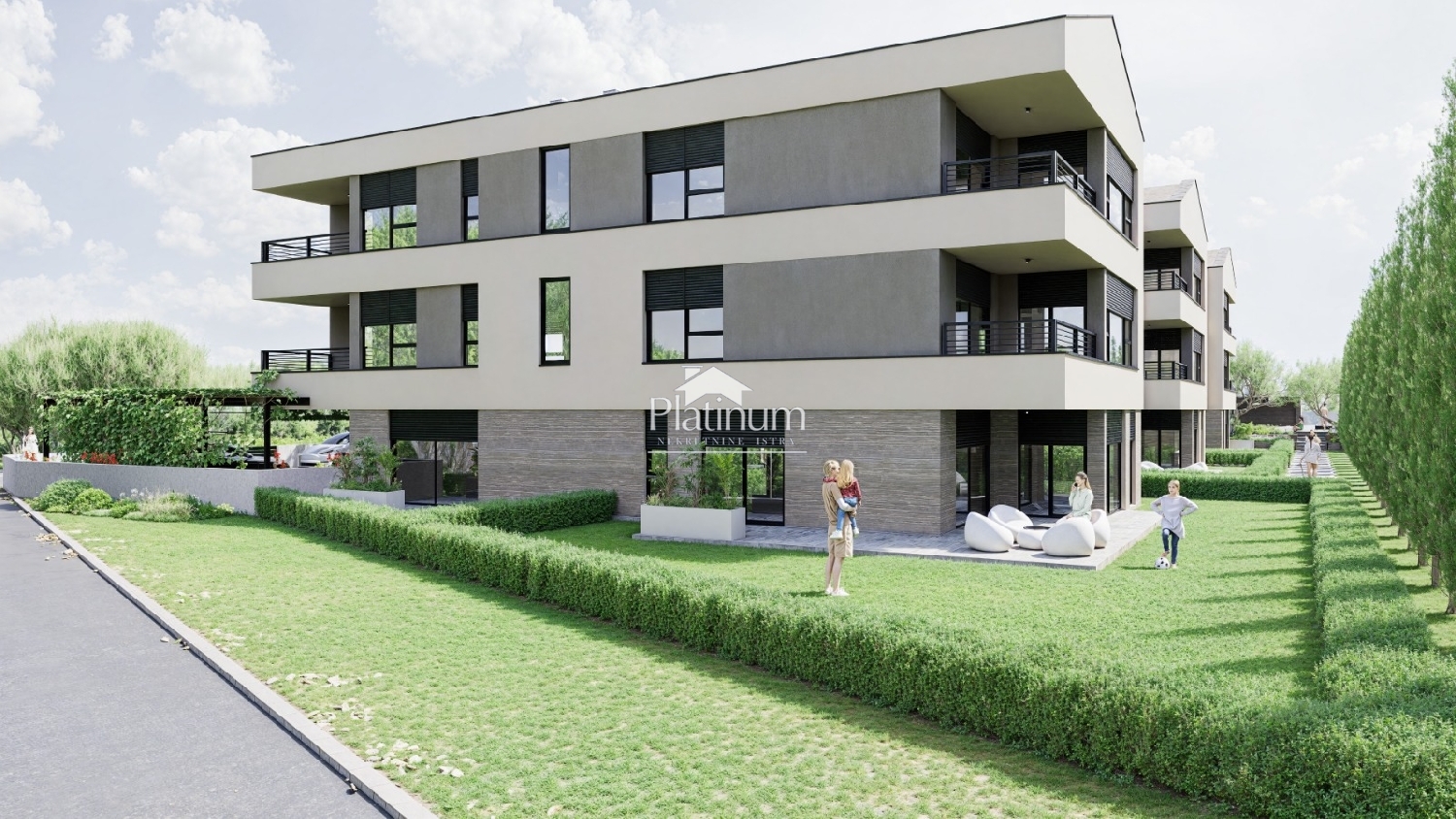 Istra, općina Fažana, trosobni stanovi u započetoj gradnji